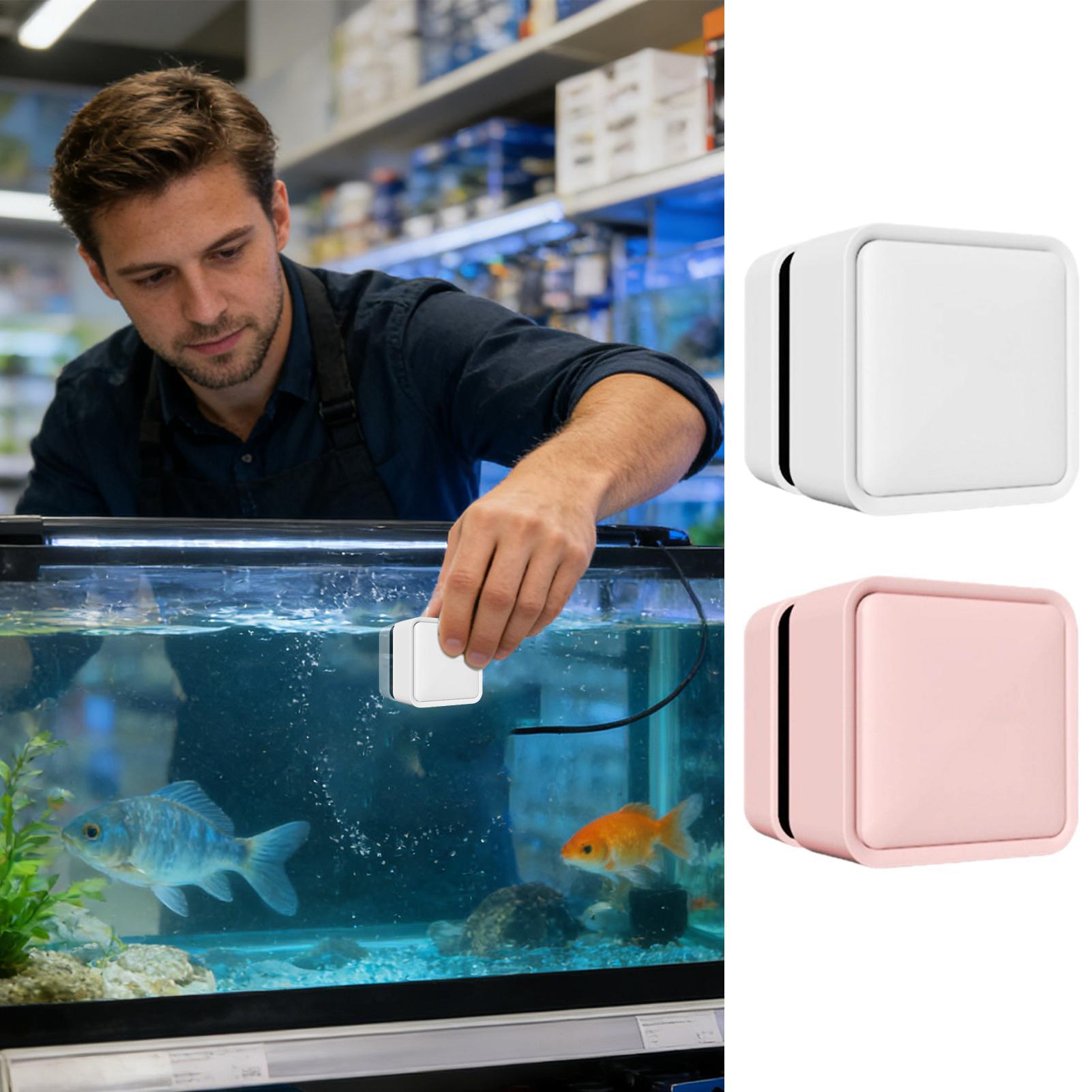 Marine Aquarium Glass Cleaner - Magnetischer Aquariumreiniger Doppelseitiger Schaber für Glas-Acryl-Aquarien