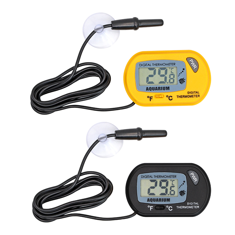 Marine Aquarium Hydrometer - Aquarium-Thermometer LCD Digital Aquariumtemperatur-Messgerät Aquarium-Temperaturdetektor Fischalarm