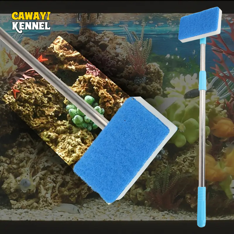 Marine Aquarium Glass Cleaner - 55–95 cm Teleskopgriff 180 ° Adjust