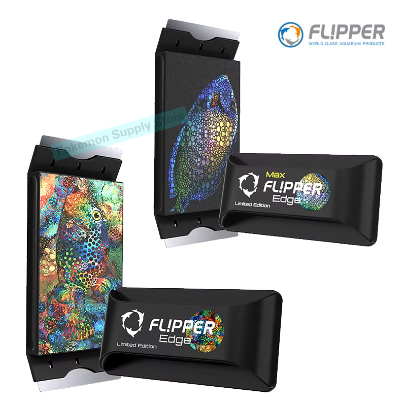 Marine Aquarium Glass Cleaner - Limited Edition Flipper Edge Max Magnetischer