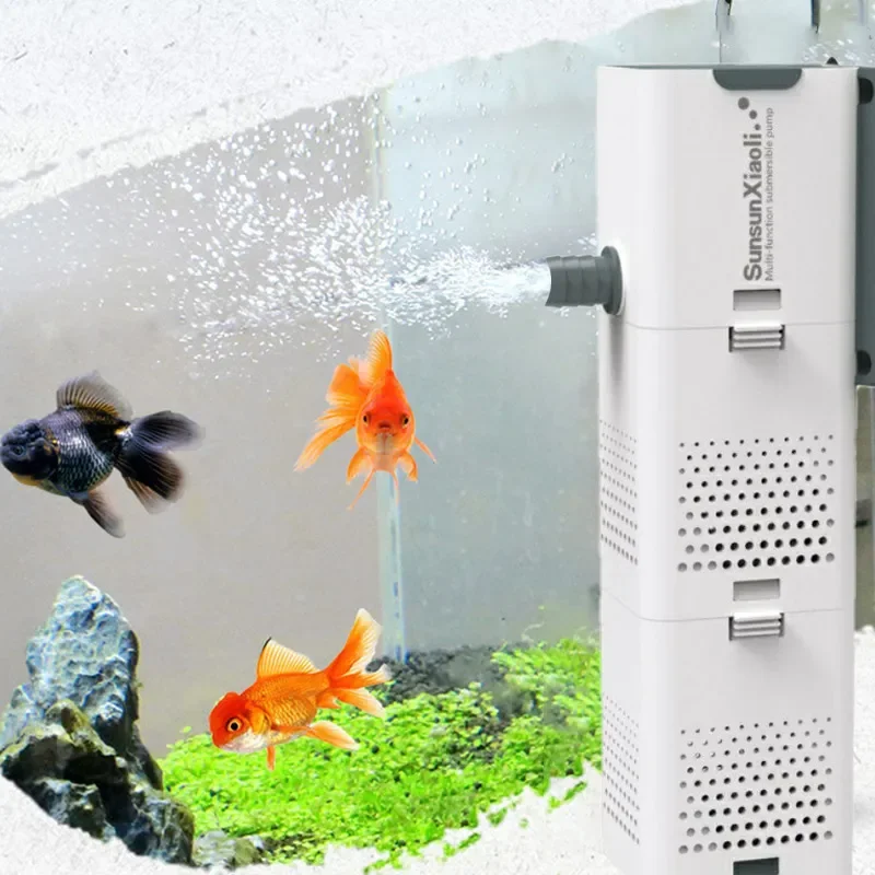 Aquael Filter Fzn - 3-in-1-Aquarium-Filterpumpe, Aquarium-Luftpumpe, Wellenpumpe, Aquarium, Tauchluft, Sauerstoff,