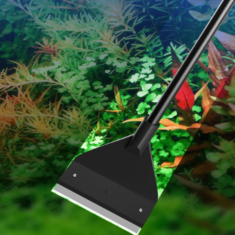 Marine Aquarium Glass Cleaner - Aquarium-Reinigungswerkzeug Flacher Sand-Algenentferner Doppelfunktions-Glas-Algenentfernungsschaber Haushaltsreinigungswerkzeug Aquarium-Zubehör